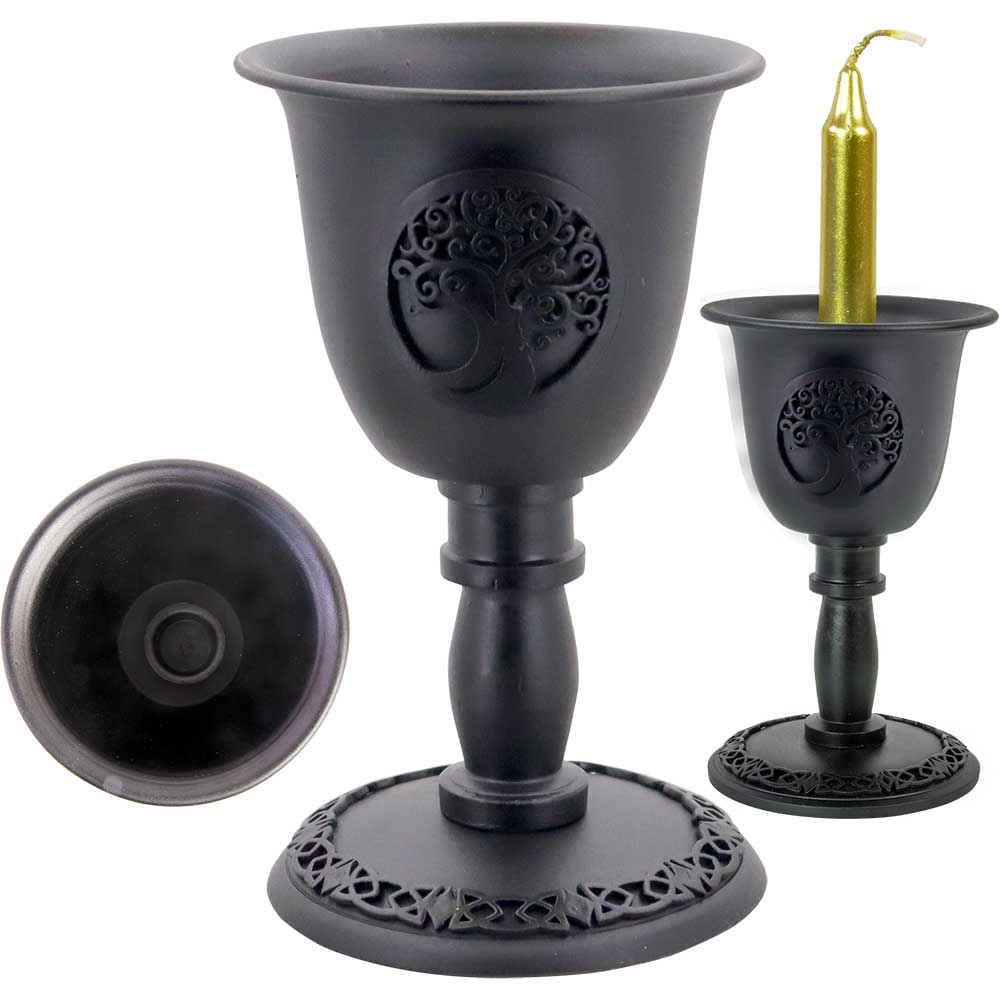 Cast-Iron Candleholders and Incense Burners