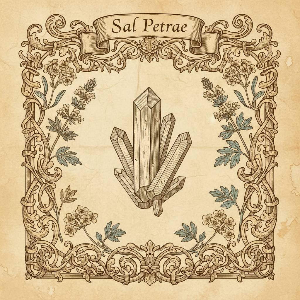 Sal Petrae Filigree Banner Illustration
