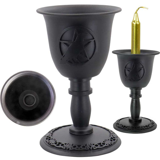 Cast-Iron Candleholders and Incense Burners