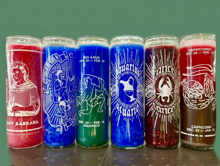 Printed Jar Candles for 7-Day Rituals