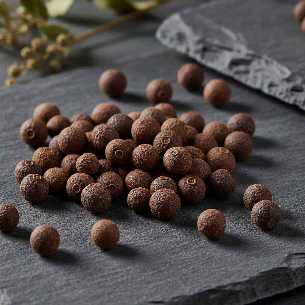Allspice Berries on Slate