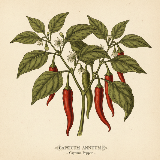 Cayenne Botanical Illustration
