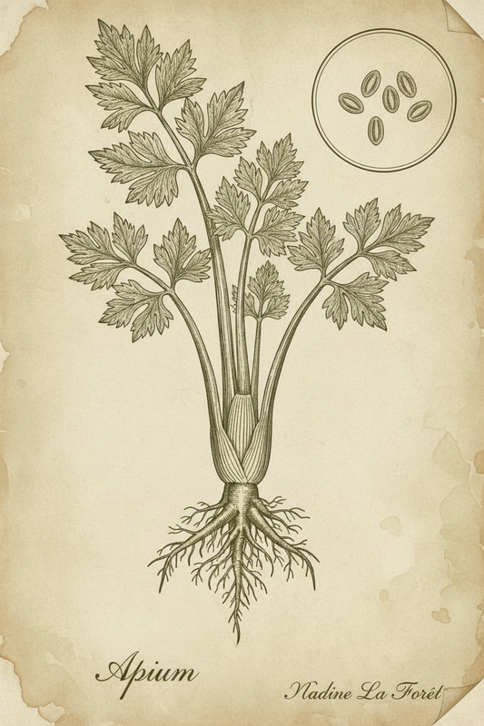 Celery Seed Botanical Engraving – Nadine La Forêt
