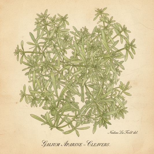 Cleavers Botanical Illustration