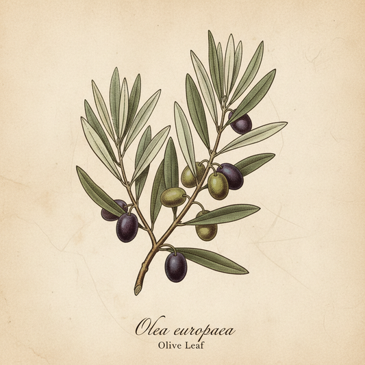 Olive Leaf Botanical Illustration