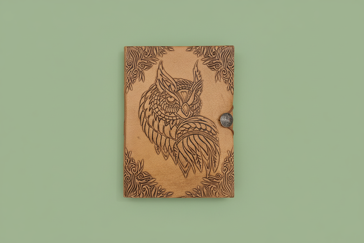 Owl Journal - Sage Green